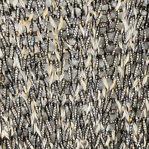 Tory Burch Open Knit Crochet Open Front Cardigan Sweater Tan & Black Size XS - Picture 5 of 8